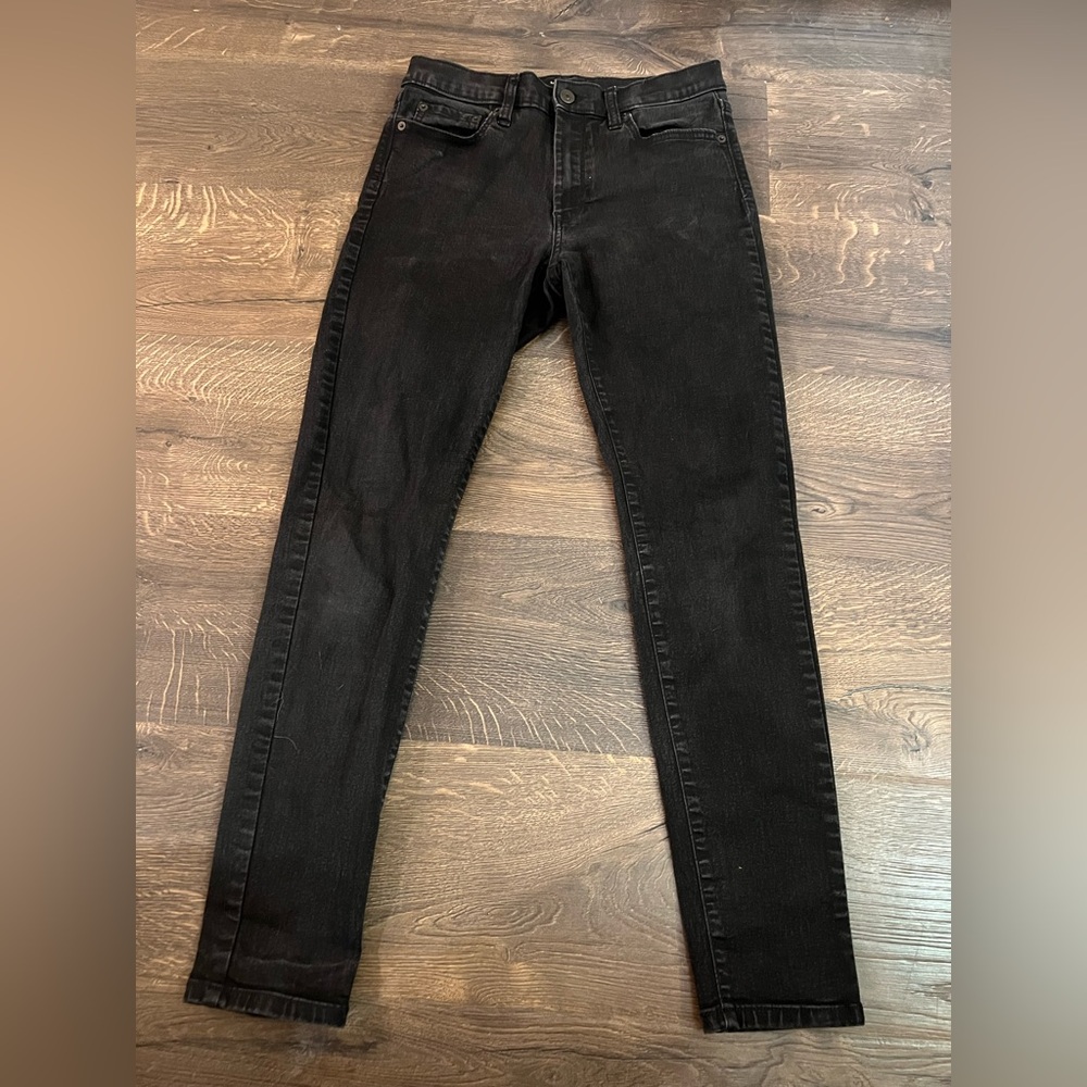 Ladies Black Jeans Banana Republic size 8‎ 29 inches High Rise Skinny